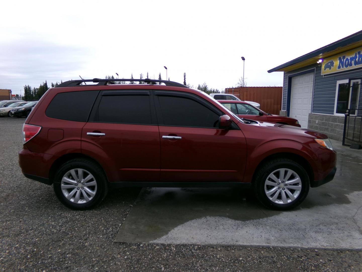 2011 Red Subaru Forester 2.5X Premium (JF2SHADC1BH) with an 2.5L H4 SOHC 16V engine, Automatic transmission, located at 2630 Philips Field Rd., Fairbanks, AK, 99709, (907) 458-0593, 64.848068, -147.780609 - Photo#3