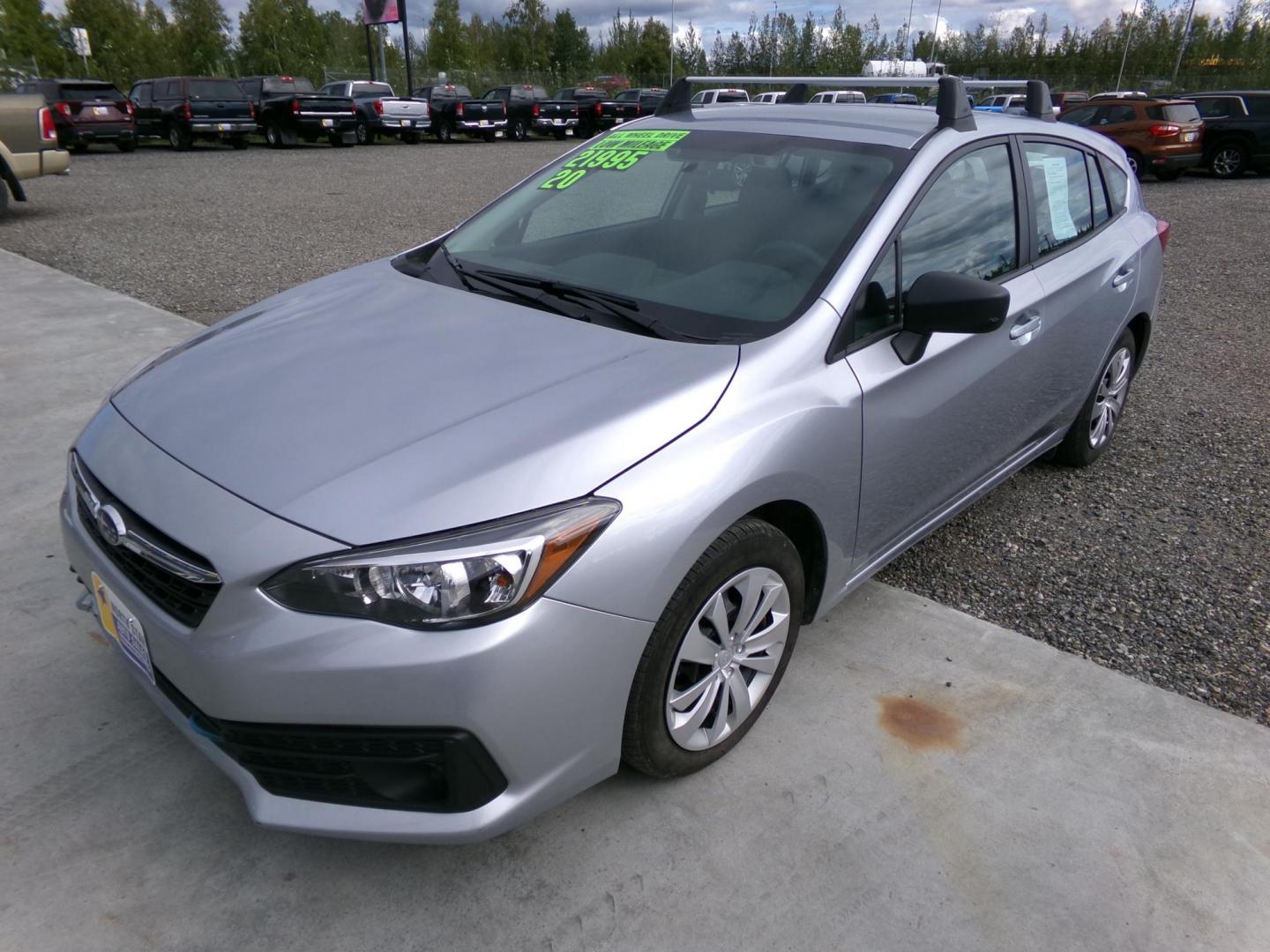 2020 Silver Subaru Impreza 2.0i CVT 5-Door (4S3GTAB6XL3) with an 2.0L H4 DOHC 16V engine, CVT transmission, located at 2630 Philips Field Rd., Fairbanks, AK, 99709, (907) 458-0593, 64.848068, -147.780609 - Photo#0