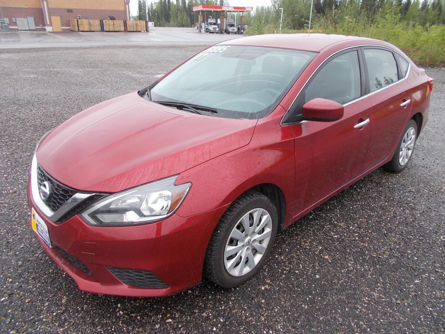 2017 Red Nissan Sentra SV 6MT (3N1AB7AP6HL) with an 1.8L L4 SFI DOHC 16V engine, 6 Speed Auto transmission, located at 2630 Philips Field Rd., Fairbanks, AK, 99709, (907) 458-0593, 64.848068, -147.780609 - Photo#0