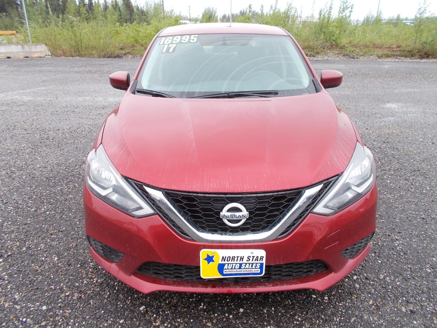 2017 Red Nissan Sentra SV 6MT (3N1AB7AP6HL) with an 1.8L L4 SFI DOHC 16V engine, 6 Speed Auto transmission, located at 2630 Philips Field Rd., Fairbanks, AK, 99709, (907) 458-0593, 64.848068, -147.780609 - Photo#1