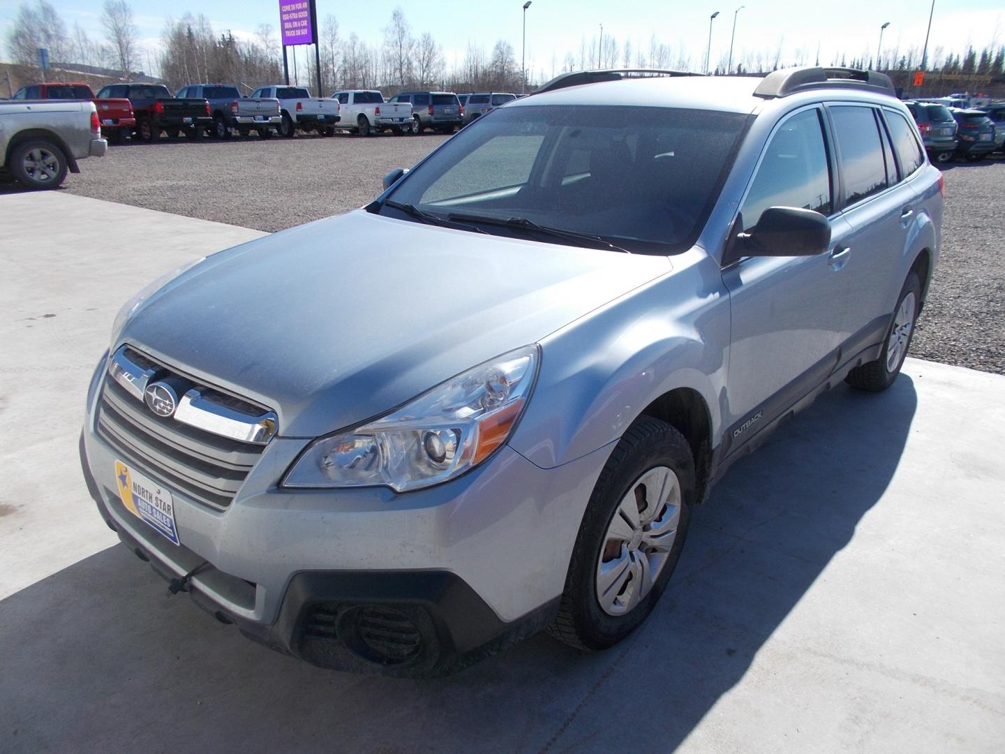 2014 Silver Subaru Outback 2.5i (4S4BRBACXE1) with an 2.5L H4 DOHC 16V engine, located at 2630 Philips Field Rd., Fairbanks, AK, 99709, (907) 458-0593, 64.848068, -147.780609 - Photo#0