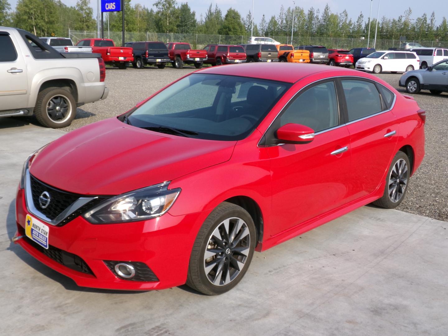 2019 Red Nissan Sentra S CVT (3N1AB7AP0KY) with an 1.8L L4 SFI DOHC 16V engine, CVT transmission, located at 2630 Philips Field Rd., Fairbanks, AK, 99709, (907) 458-0593, 64.848068, -147.780609 - Photo#0