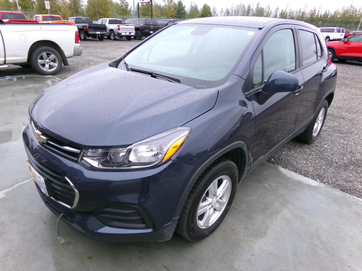 2019 Blue Chevrolet Trax LS AWD (3GNCJNSB2KL) with an 1.4L L4 DOHC 16V engine, 6A transmission, located at 2630 Philips Field Rd., Fairbanks, AK, 99709, (907) 458-0593, 64.848068, -147.780609 - Photo#0