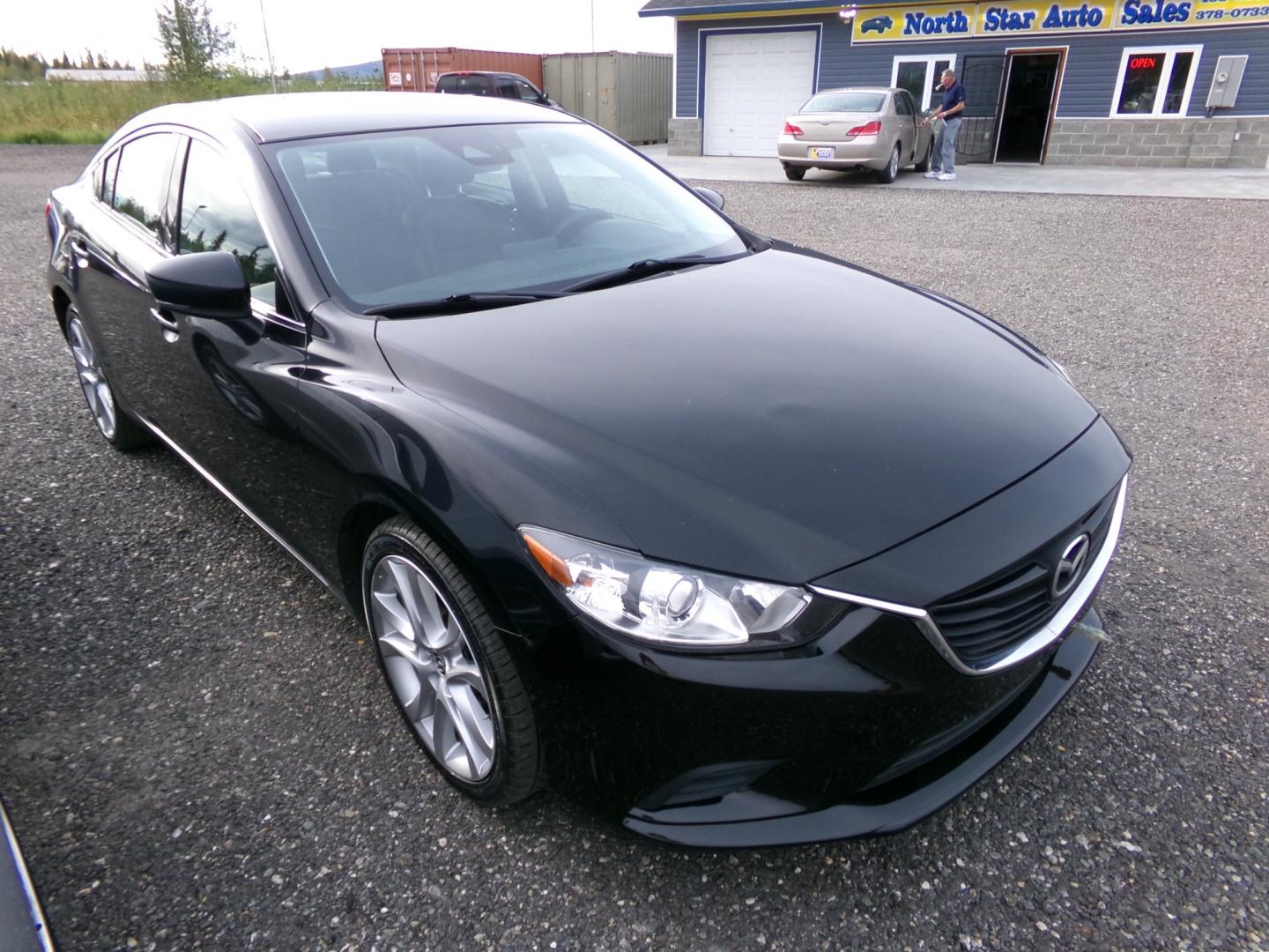 2017 Black Mazda Mazda6 i Touring AT (JM1GL1V51H1) with an 2.5L L4 DOHC 16V engine, 6A transmission, located at 2630 Philips Field Rd., Fairbanks, AK, 99709, (907) 458-0593, 64.848068, -147.780609 - Photo#0