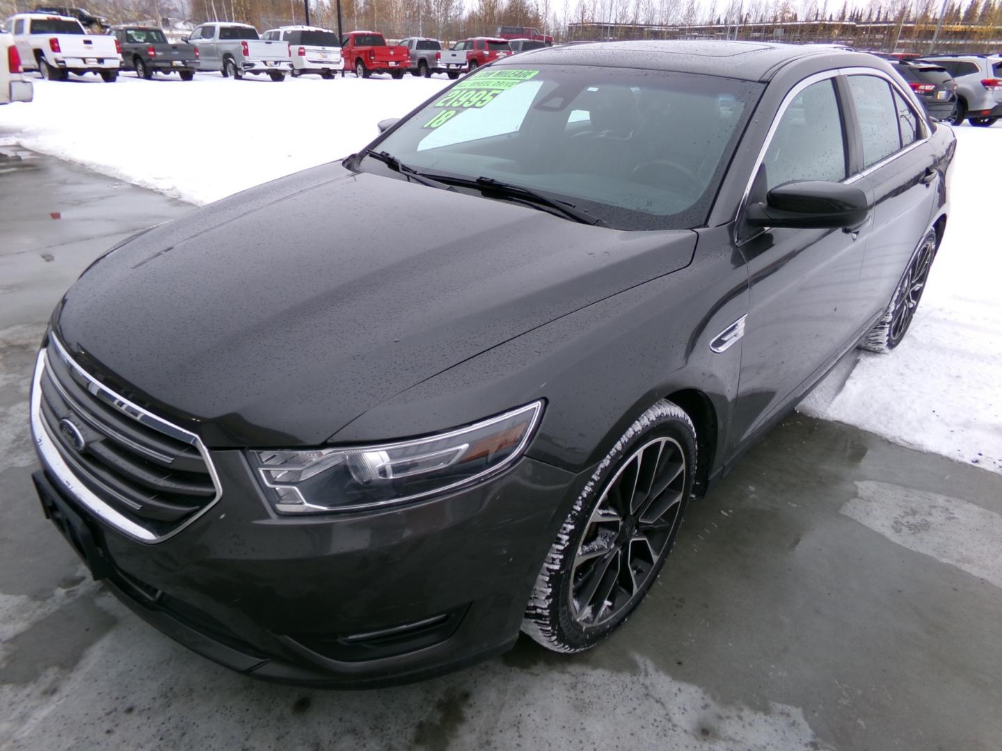 2018 Grey Ford Taurus Limited AWD (1FAHP2J89JG) with an 3.5L V6 DOHC 24V engine, 6A transmission, located at 2630 Philips Field Rd., Fairbanks, AK, 99709, (907) 458-0593, 64.848068, -147.780609 - Photo#0