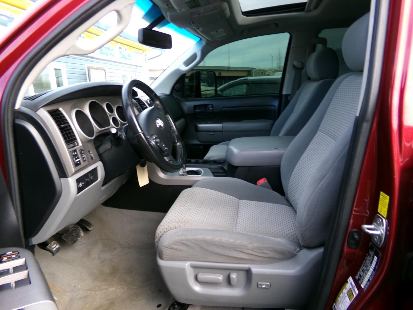 2010 Maroon Toyota Tundra SR5 CrewMax 5.7L 4WD (5TFDY5F18AX) with an 5.7L V8 DOHC 32V engine, 6-Speed Automatic Overdrive transmission, located at 2630 Philips Field Rd., Fairbanks, AK, 99709, (907) 458-0593, 64.848068, -147.780609 - Photo#4