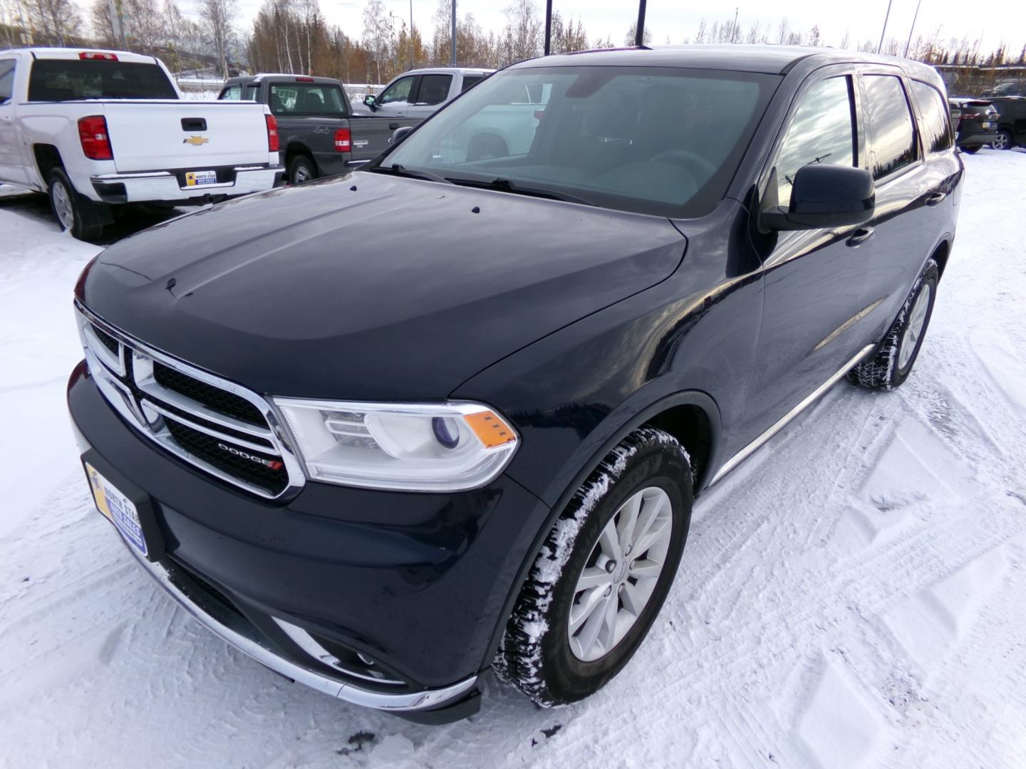 2015 Grey Dodge Durango SXT AWD (1C4RDJAG3FC) with an 3.6L V6 DOHC 24V engine, 8-Speed Automatic transmission, located at 2630 Philips Field Rd., Fairbanks, AK, 99709, (907) 458-0593, 64.848068, -147.780609 - Photo#0