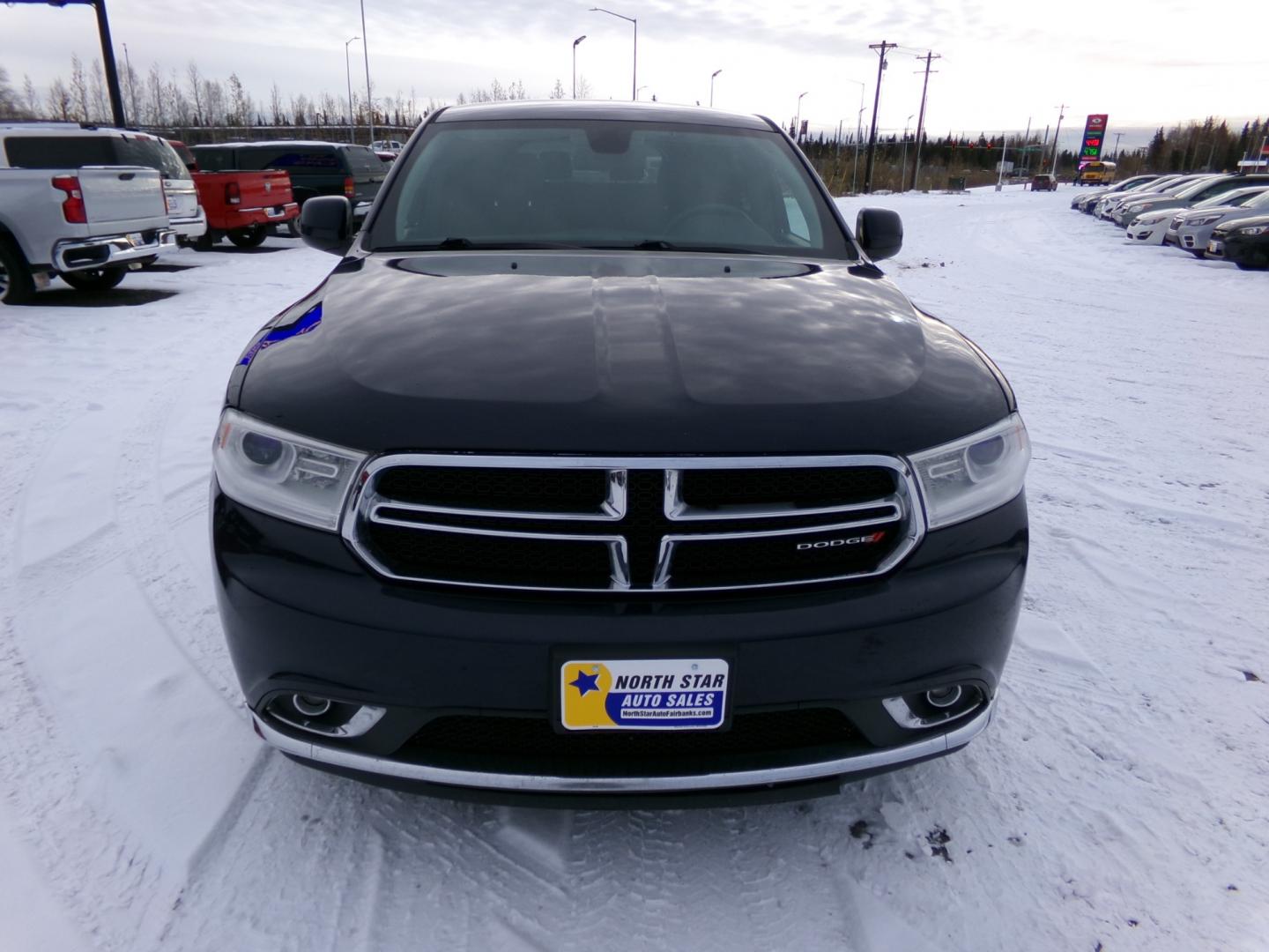 2015 Grey Dodge Durango SXT AWD (1C4RDJAG3FC) with an 3.6L V6 DOHC 24V engine, 8-Speed Automatic transmission, located at 2630 Philips Field Rd., Fairbanks, AK, 99709, (907) 458-0593, 64.848068, -147.780609 - Photo#1