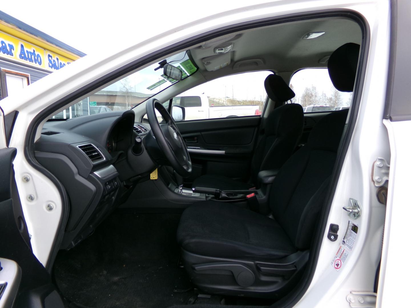 2015 White Subaru Impreza 2.0i PZEV CVT 5-Door (JF1GPAA6XF8) with an 2.0L H4 DOHC 16V engine, Continuously Variable Transmission transmission, located at 2630 Philips Field Rd., Fairbanks, AK, 99709, (907) 458-0593, 64.848068, -147.780609 - Photo#4