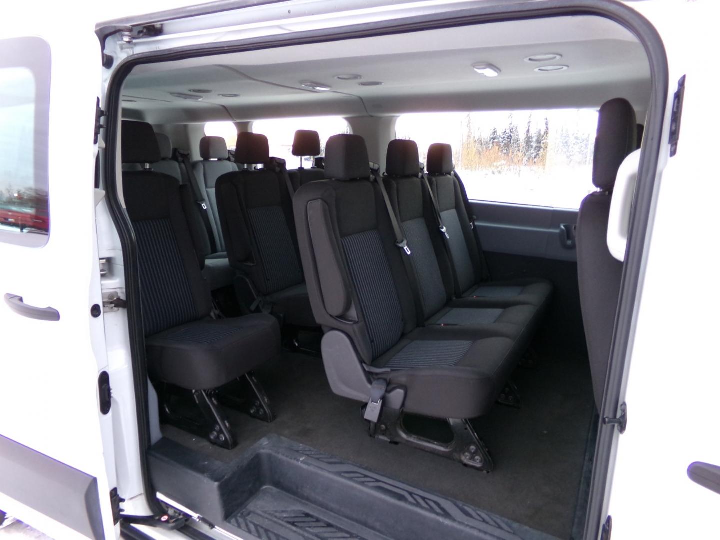 2019 White Ford Transit 350 Wagon Low Roof XL w/Sliding Pass. 148-in. WB (1FBZX2YM6KK) with an 3.7L V6 DOHC 24V engine, 6A transmission, located at 2630 Philips Field Rd., Fairbanks, AK, 99709, (907) 458-0593, 64.848068, -147.780609 - Photo#5