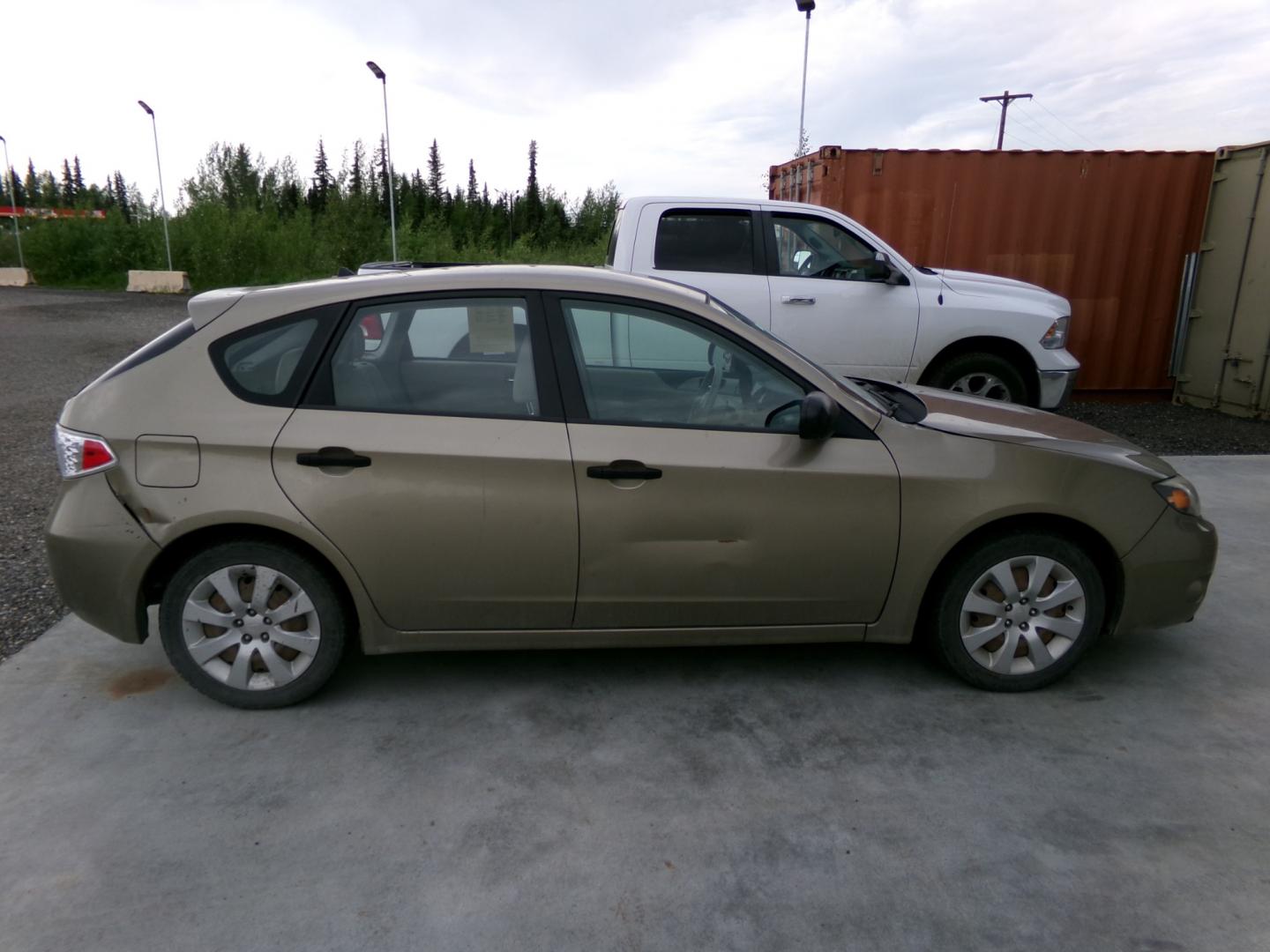 2008 Gold /Black Subaru Impreza Base (JF1GH61648G) with an 2.5L H4 SOHC 16V engine, 4-Speed Automatic Overdrive transmission, located at 2630 Philips Field Rd., Fairbanks, AK, 99709, (907) 458-0593, 64.848068, -147.780609 - Photo#2