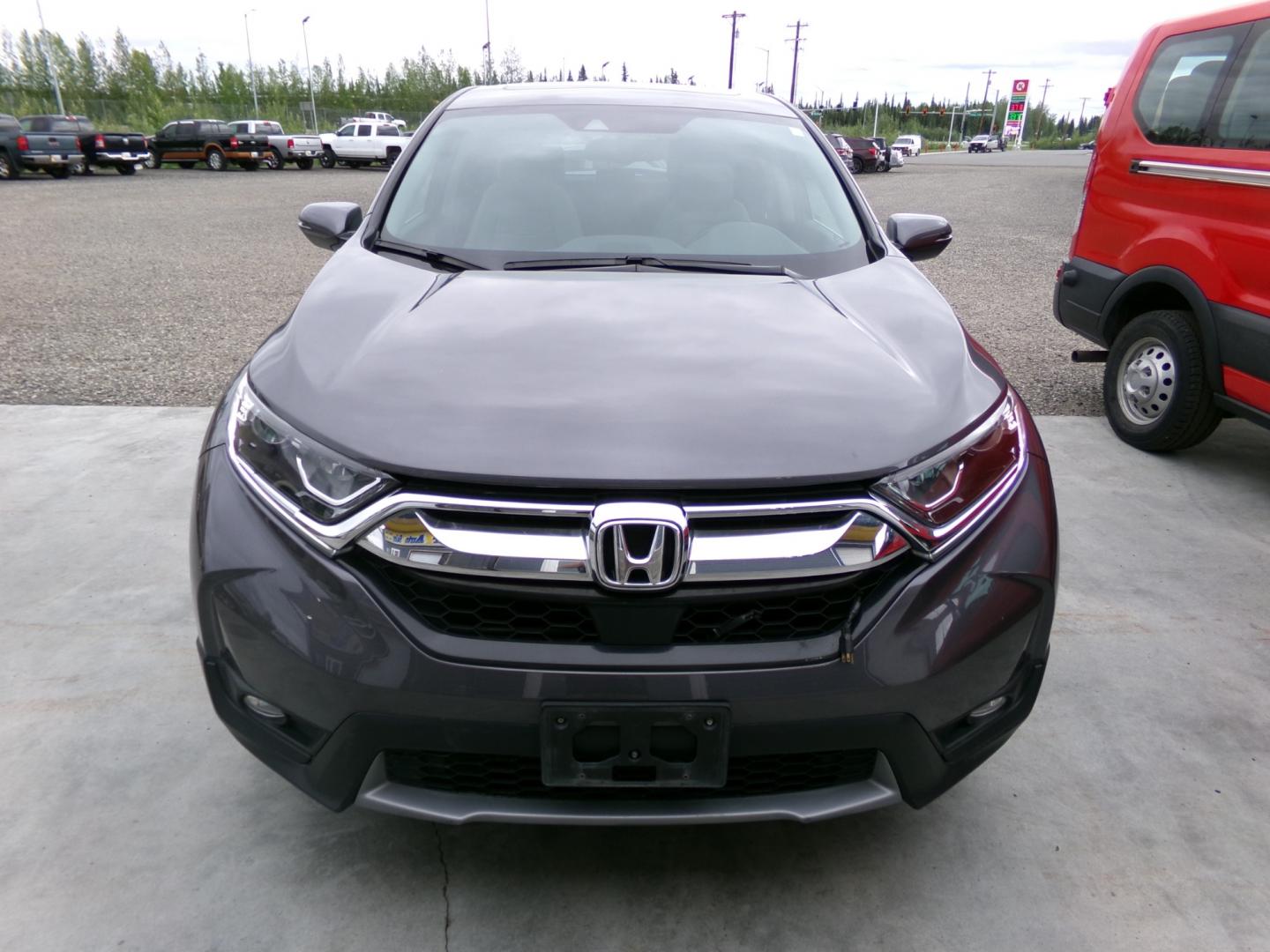 2018 Grey /Black Honda CR-V EX-L W/ Navigation (5J6RW2H88JA) with an 2.4L L4 DOHC 16V engine, located at 2630 Philips Field Rd., Fairbanks, AK, 99709, (907) 458-0593, 64.848068, -147.780609 - Photo#1