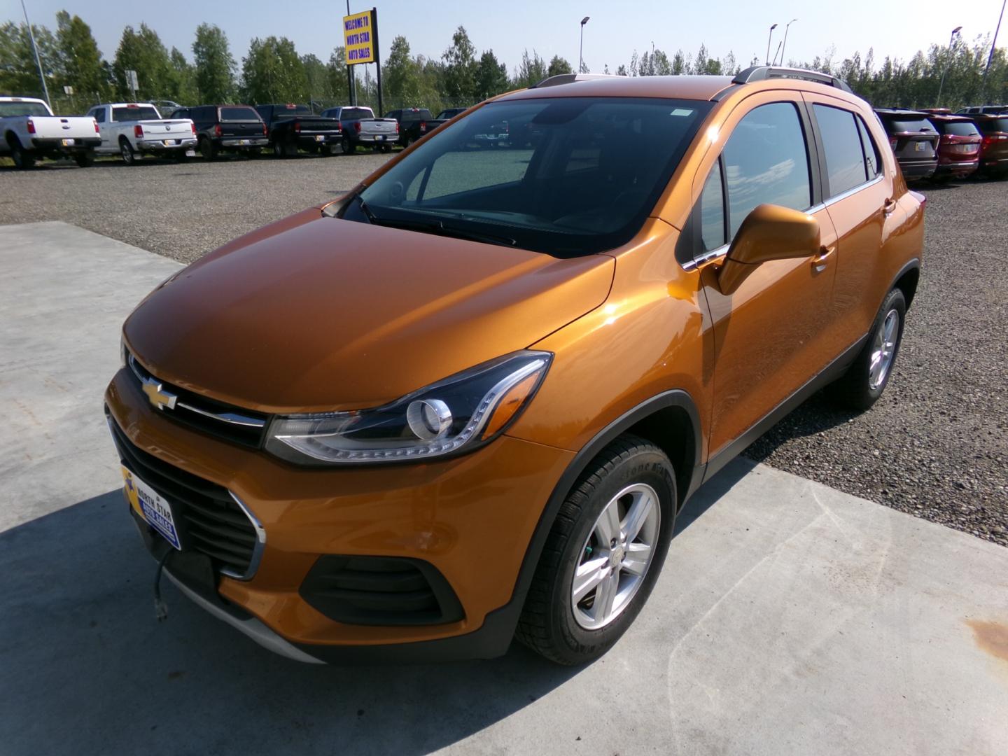 2017 orange Chevrolet Trax LT AWD (3GNCJPSB7HL) with an 1.4L L4 DOHC 16V engine, 6A transmission, located at 2630 Philips Field Rd., Fairbanks, AK, 99709, (907) 458-0593, 64.848068, -147.780609 - Photo#0