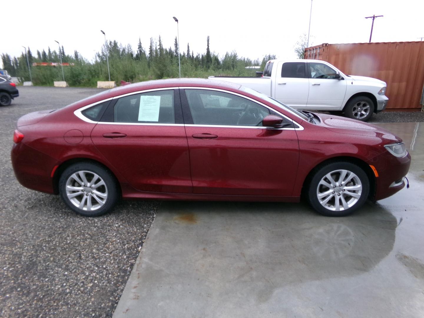 2015 Red Chrysler 200 Limited (1C3CCCAB8FN) with an 2.4L L4 DOHC 16V engine, 9-Speed Automatic transmission, located at 2630 Philips Field Rd., Fairbanks, AK, 99709, (907) 458-0593, 64.848068, -147.780609 - Photo#2