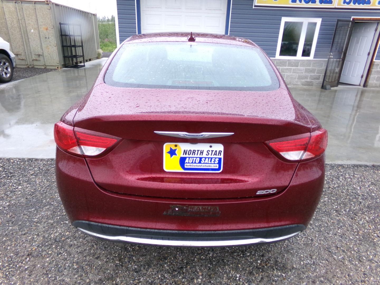 2015 Red Chrysler 200 Limited (1C3CCCAB8FN) with an 2.4L L4 DOHC 16V engine, 9-Speed Automatic transmission, located at 2630 Philips Field Rd., Fairbanks, AK, 99709, (907) 458-0593, 64.848068, -147.780609 - Photo#3