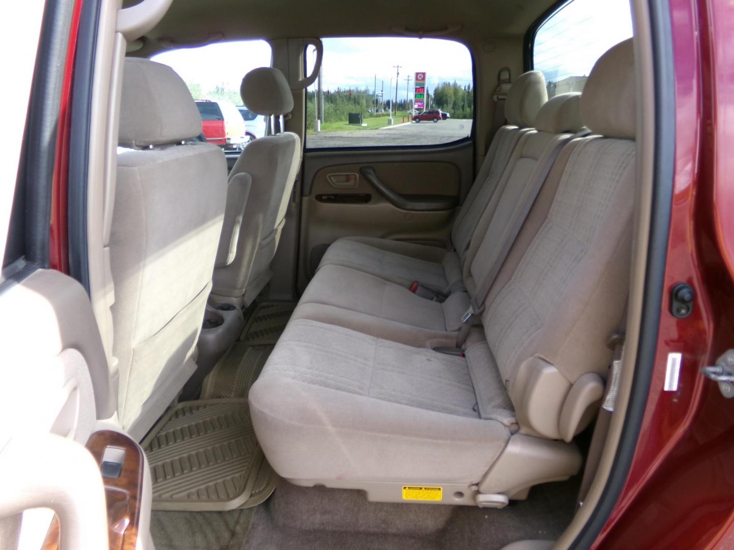 2004 Red Toyota Tundra SR5 Double Cab 4WD (5TBDT44184S) with an 4.7L V8 DOHC 32V engine, 4-Speed Automatic Overdrive transmission, located at 2630 Philips Field Rd., Fairbanks, AK, 99709, (907) 458-0593, 64.848068, -147.780609 - Photo#4