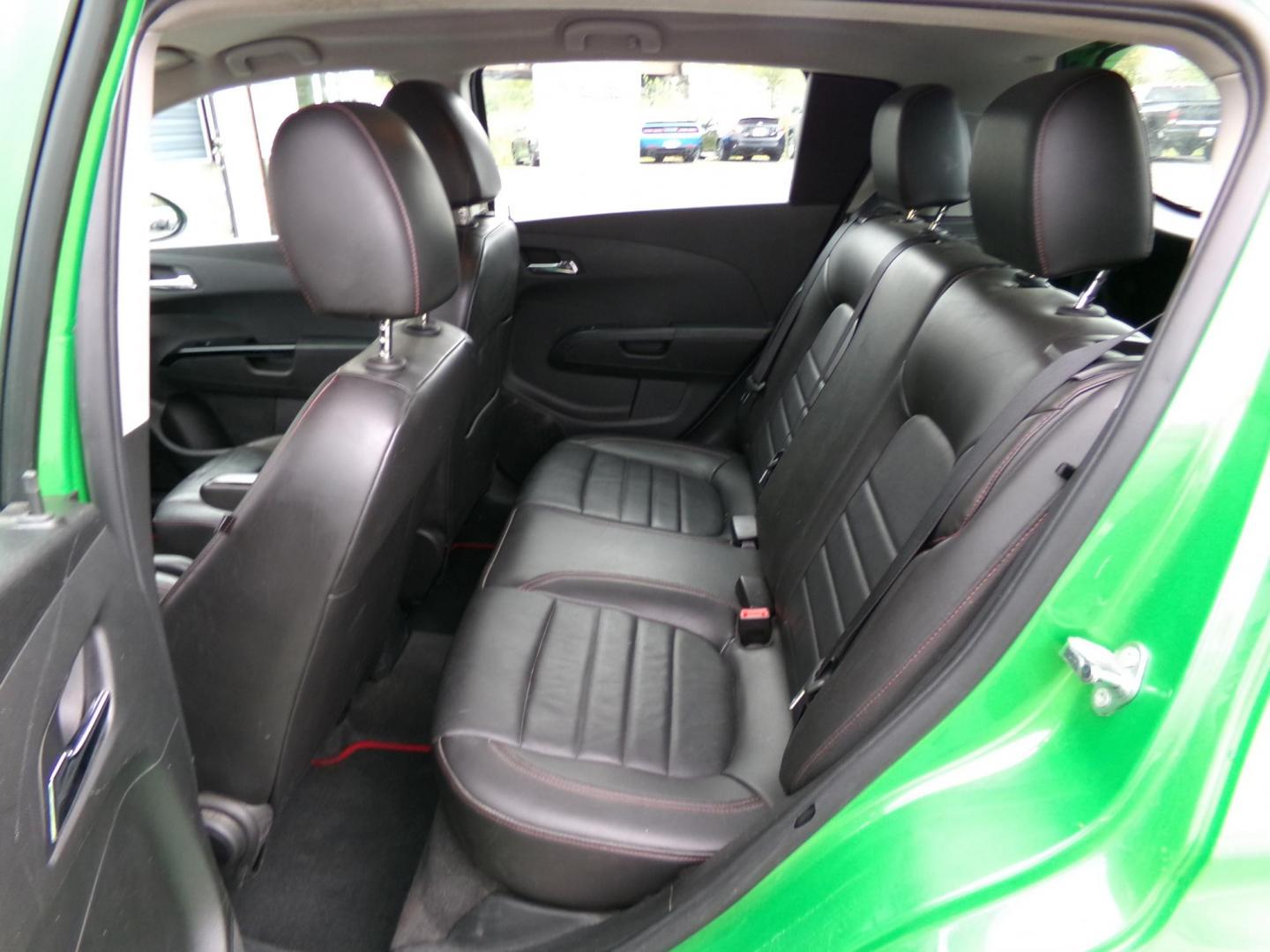 2015 Green /Black Chevrolet Sonic RS Auto 5-Door (1G1JG6SB8F4) with an 1.4L L4 DOHC 24V TURBO engine, 6A transmission, located at 2630 Philips Field Rd., Fairbanks, AK, 99709, (907) 458-0593, 64.848068, -147.780609 - Photo#5