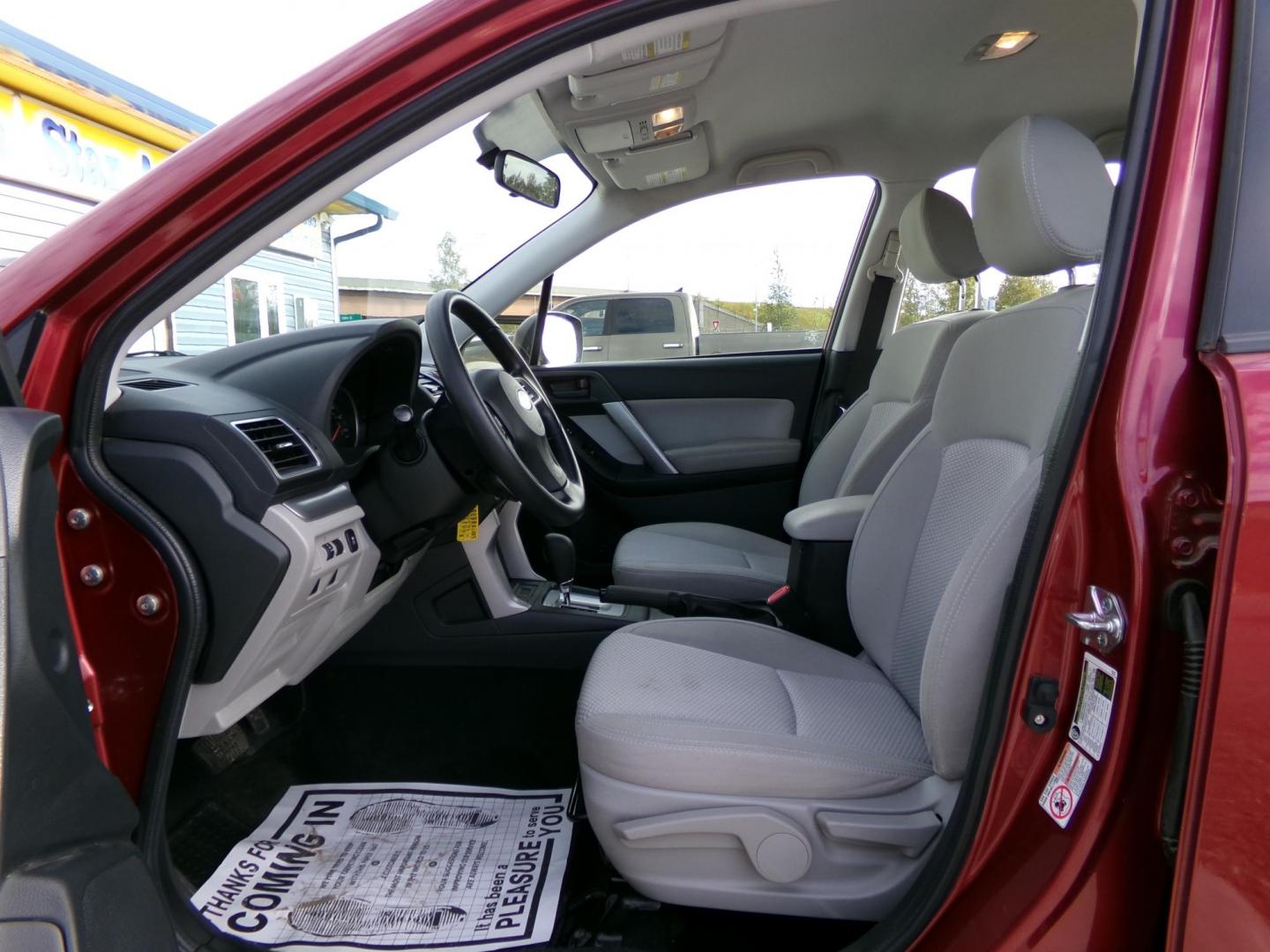 2016 Red Subaru Forester 2.5i Premium (JF2SJABC8GH) with an 2.5L H4 SOHC 16V engine, 6-Speed Automatic transmission, located at 2630 Philips Field Rd., Fairbanks, AK, 99709, (907) 458-0593, 64.848068, -147.780609 - Photo#4