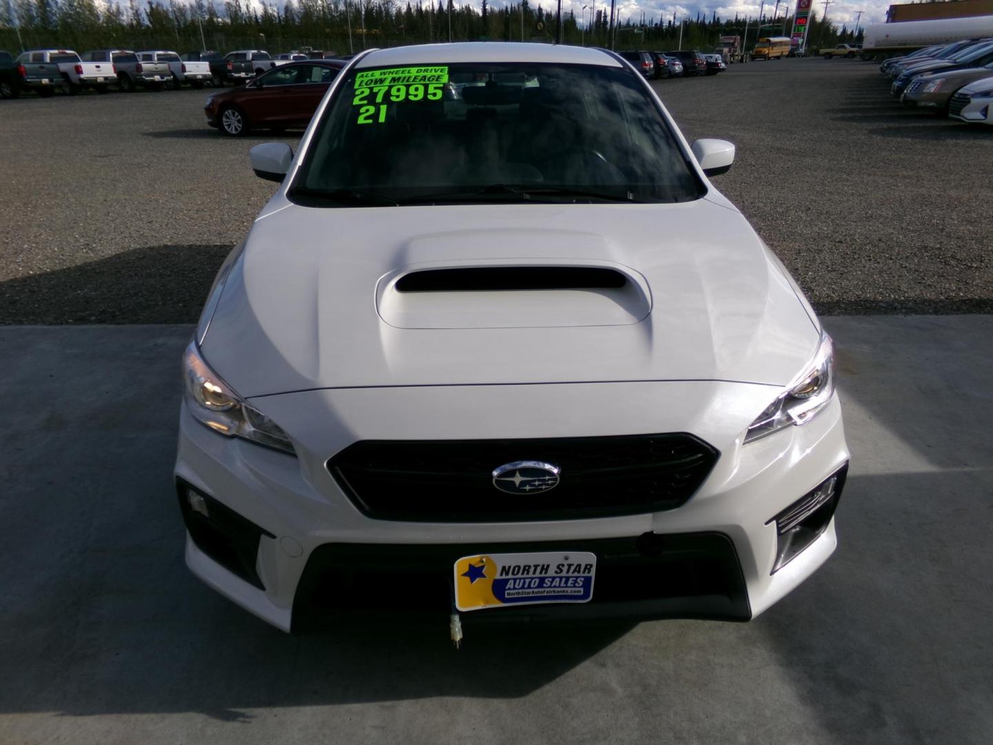 2021 White Subaru WRX Base 6M (JF1VA1A67M9) with an 2.0L H4 DOHC 16V engine, 6M transmission, located at 2630 Philips Field Rd., Fairbanks, AK, 99709, (907) 458-0593, 64.848068, -147.780609 - Photo#1