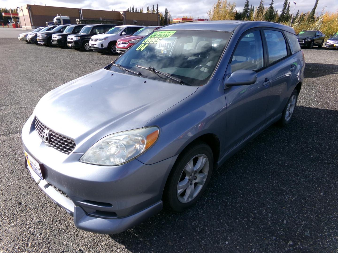 2004 Blue Toyota Matrix 4WD (2T1LR32E14C) with an 1.8L L4 DOHC 16V engine, 4-Speed Automatic Overdrive transmission, located at 2630 Philips Field Rd., Fairbanks, AK, 99709, (907) 458-0593, 64.848068, -147.780609 - Photo#0