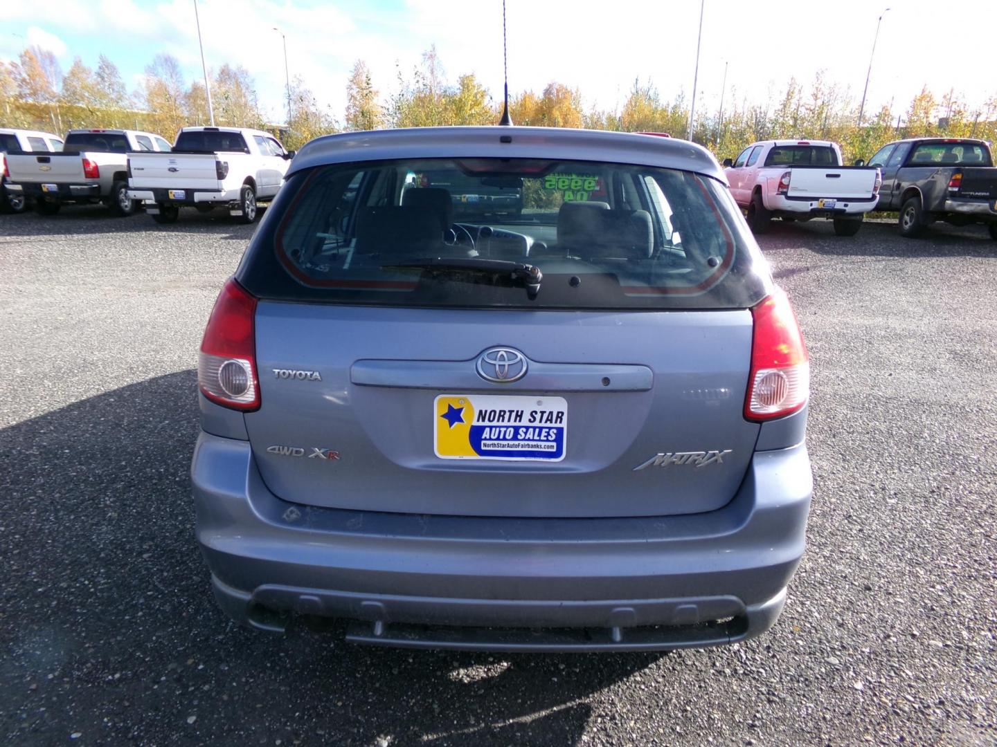 2004 Blue Toyota Matrix 4WD (2T1LR32E14C) with an 1.8L L4 DOHC 16V engine, 4-Speed Automatic Overdrive transmission, located at 2630 Philips Field Rd., Fairbanks, AK, 99709, (907) 458-0593, 64.848068, -147.780609 - Photo#1