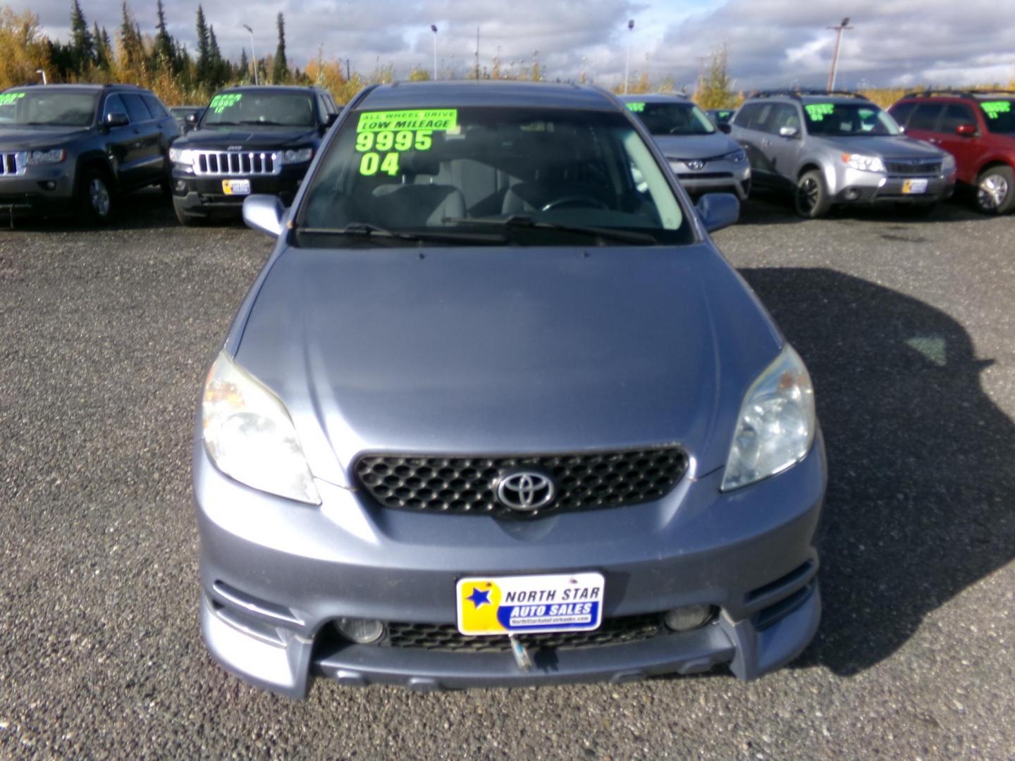 2004 Blue Toyota Matrix 4WD (2T1LR32E14C) with an 1.8L L4 DOHC 16V engine, 4-Speed Automatic Overdrive transmission, located at 2630 Philips Field Rd., Fairbanks, AK, 99709, (907) 458-0593, 64.848068, -147.780609 - Photo#2