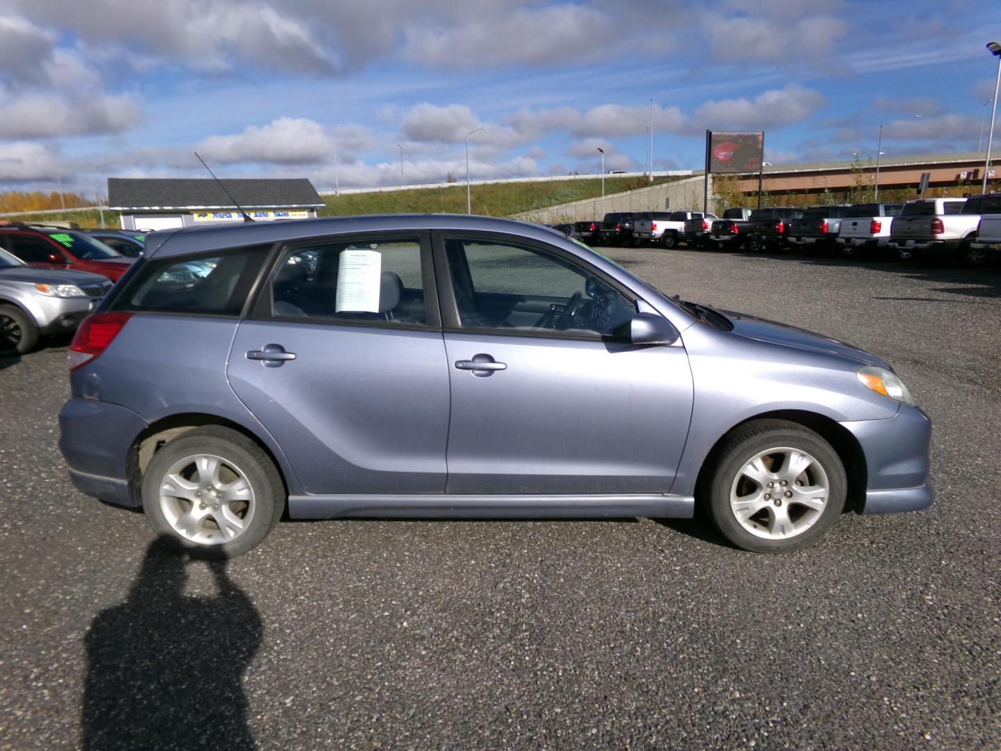 2004 Blue Toyota Matrix 4WD (2T1LR32E14C) with an 1.8L L4 DOHC 16V engine, 4-Speed Automatic Overdrive transmission, located at 2630 Philips Field Rd., Fairbanks, AK, 99709, (907) 458-0593, 64.848068, -147.780609 - Photo#3