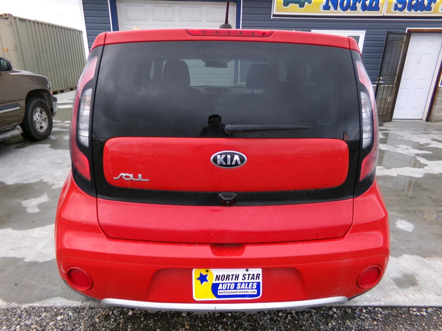 2018 Red Kia Soul + (KNDJP3A59J7) with an 2.0L L4 DOHC 16V engine, 6A transmission, located at 2630 Philips Field Rd., Fairbanks, AK, 99709, (907) 458-0593, 64.848068, -147.780609 - Photo#3