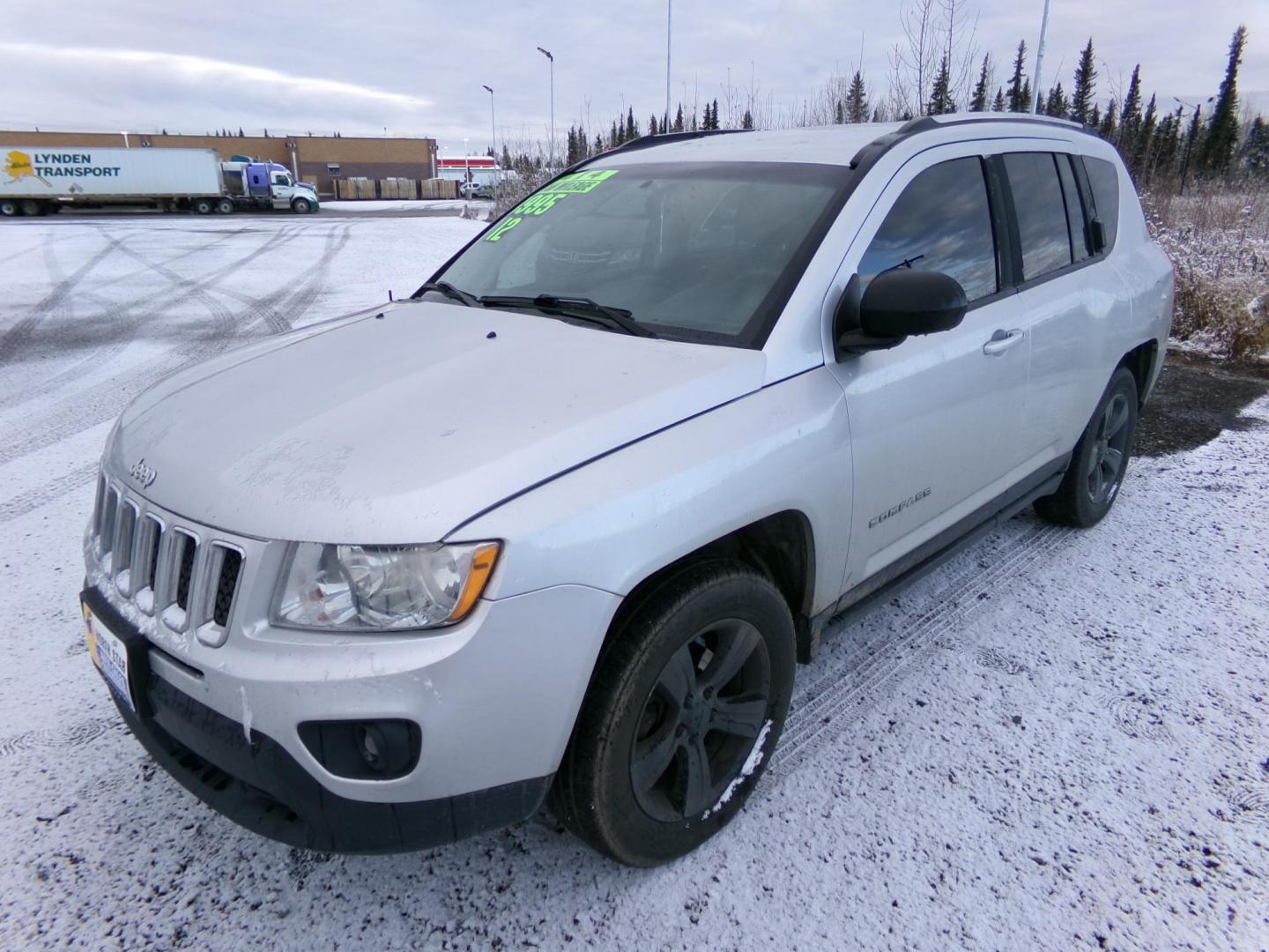 2012 Silver /Black Jeep Compass Latitude 4WD (1C4NJDEB1CD) with an 2.4L L4 DOHC 16V engine, Continuously Variable Transmission transmission, located at 2630 Philips Field Rd., Fairbanks, AK, 99709, (907) 458-0593, 64.848068, -147.780609 - Photo#0