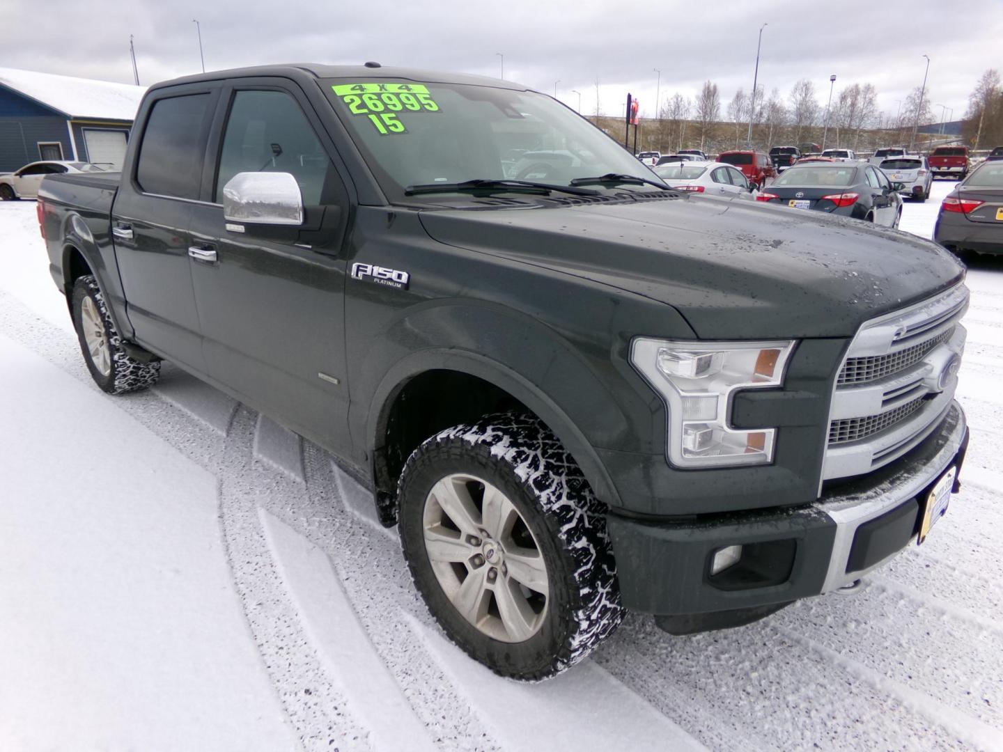 2015 Grey Ford F-150 XLT SuperCrew 6.5-ft. Bed 4WD (1FTEW1EG5FF) with an 3.5L V6 TURBO engine, 6-Speed Automatic transmission, located at 2630 Philips Field Rd., Fairbanks, AK, 99709, (907) 458-0593, 64.848068, -147.780609 - Photo#0