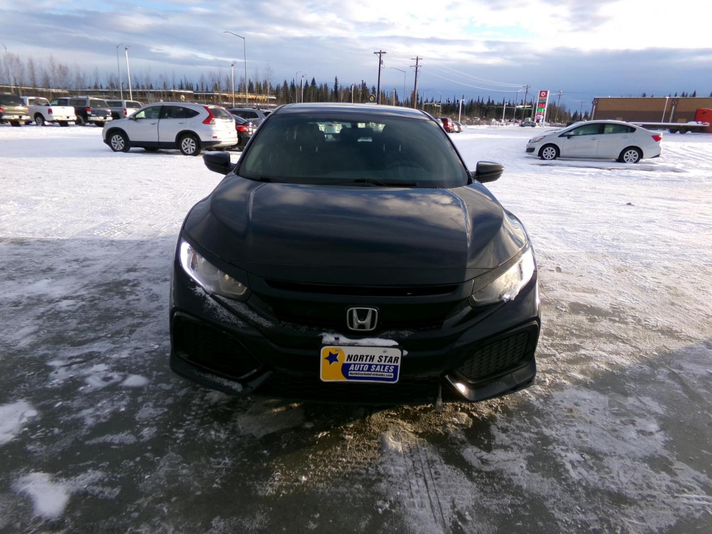 2017 Black /Black Honda Civic LX CVT (SHHFK7H2XHU) with an 2.0L L4 DOHC 16V TURBO engine, CVT transmission, located at 2630 Philips Field Rd., Fairbanks, AK, 99709, (907) 458-0593, 64.848068, -147.780609 - Photo#1