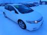 2009 White /Black Honda Civic LX-S Sedan 5-Speed AT (19XFA16659E) with an 1.8L L4 SOHC 16V engine, 5-Speed Automatic transmission, located at 2630 Philips Field Rd., Fairbanks, AK, 99709, (907) 458-0593, 64.848068, -147.780609 - Photo#0