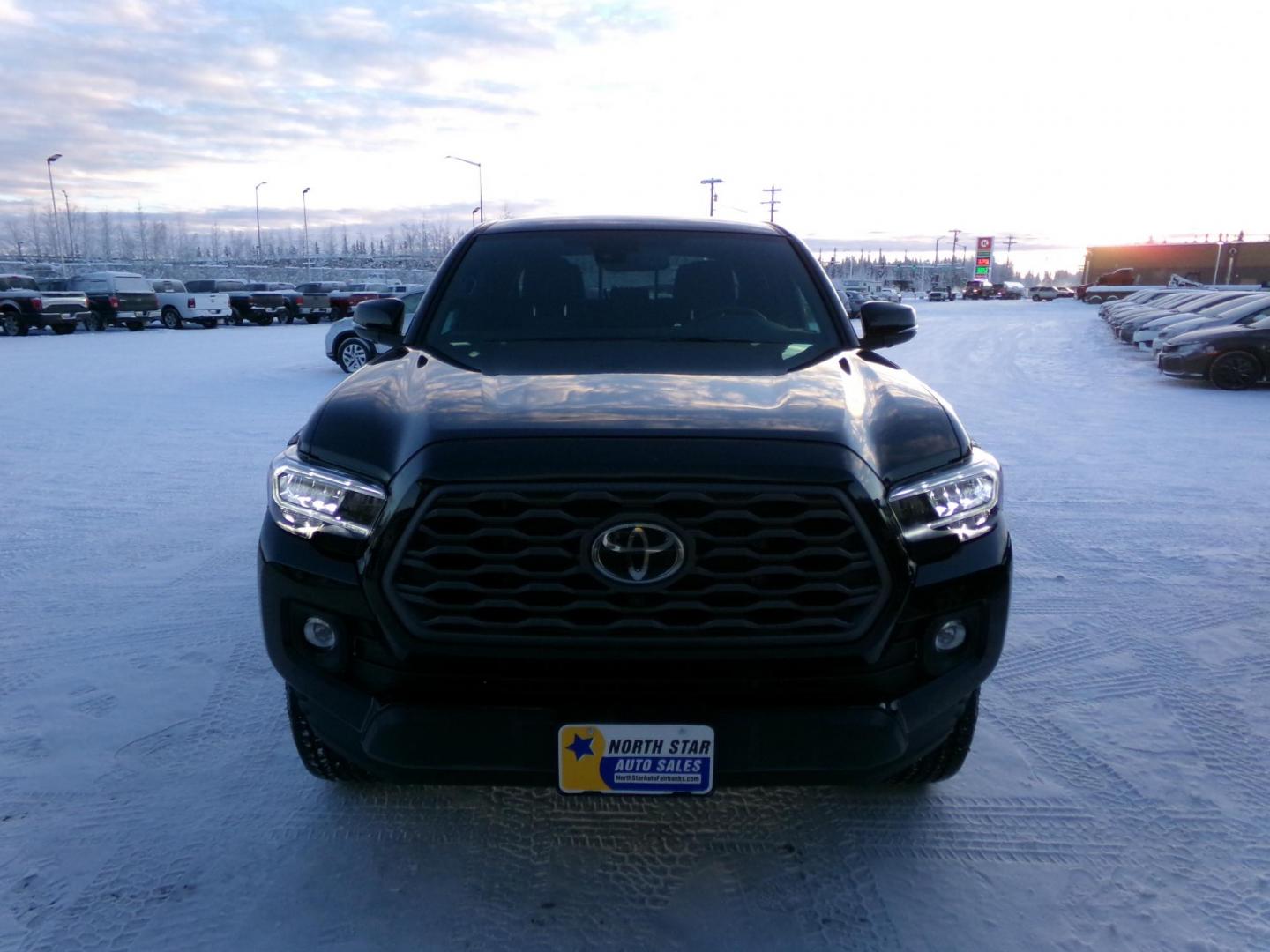 2023 Black Toyota Tacoma SR5 Double Cab Long Bed V6 6AT 4WD (3TMCZ5AN9PM) with an 3.5L V6 DOHC 24V engine, 6A transmission, located at 2630 Philips Field Rd., Fairbanks, AK, 99709, (907) 458-0593, 64.848068, -147.780609 - Photo#1