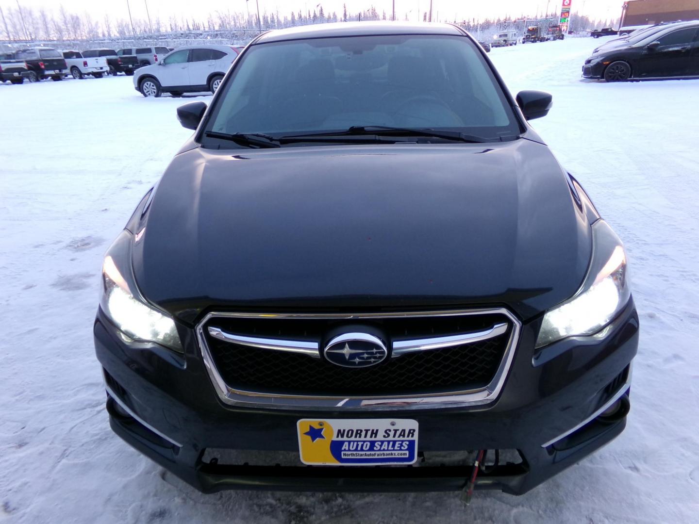 2015 Black Subaru Impreza 2.0i Limited PZEV 4-Door (JF1GJAS63FH) with an 2.0L H4 DOHC 16V engine, Continuously Variable Transmission transmission, located at 2630 Philips Field Rd., Fairbanks, AK, 99709, (907) 458-0593, 64.848068, -147.780609 - Photo#2