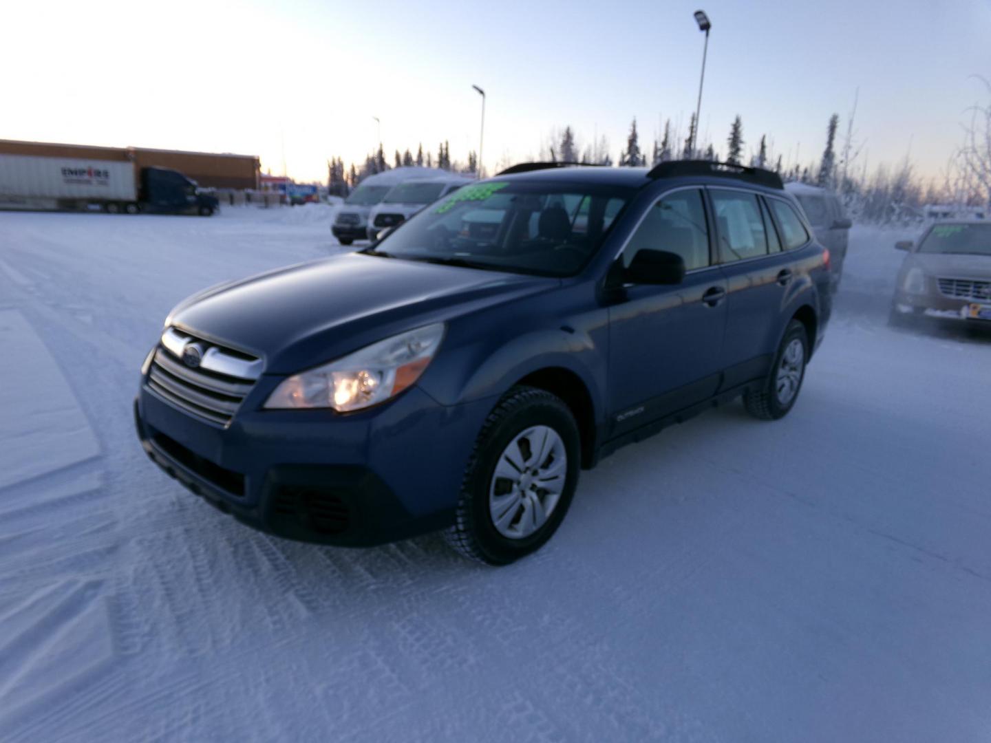 2013 Blue Subaru Outback 2.5i (4S4BRBAC5D3) with an 2.5L H4 DOHC 16V engine, located at 2630 Philips Field Rd., Fairbanks, AK, 99709, (907) 458-0593, 64.848068, -147.780609 - Photo#0