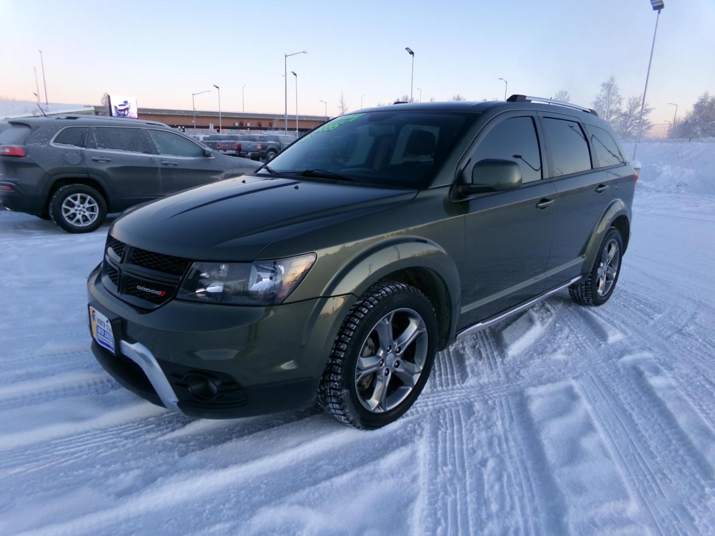 2016 Grey /Black Dodge Journey Crossroad AWD (3C4PDDGG9GT) with an 3.6L V6 DOHC 24V engine, 6A transmission, located at 2630 Philips Field Rd., Fairbanks, AK, 99709, (907) 458-0593, 64.848068, -147.780609 - Photo#0