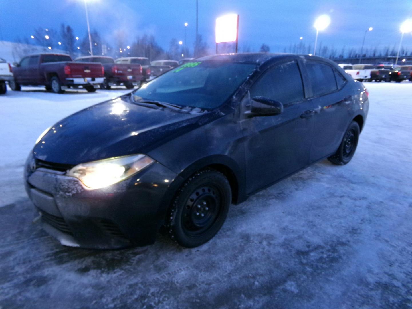 2014 Black /Black Toyota Corolla L 4-Speed AT (5YFBURHE3EP) with an 1.8L L4 DOHC 16V engine, 4-Speed Automatic transmission, located at 2630 Philips Field Rd., Fairbanks, AK, 99709, (907) 458-0593, 64.848068, -147.780609 - Photo#0