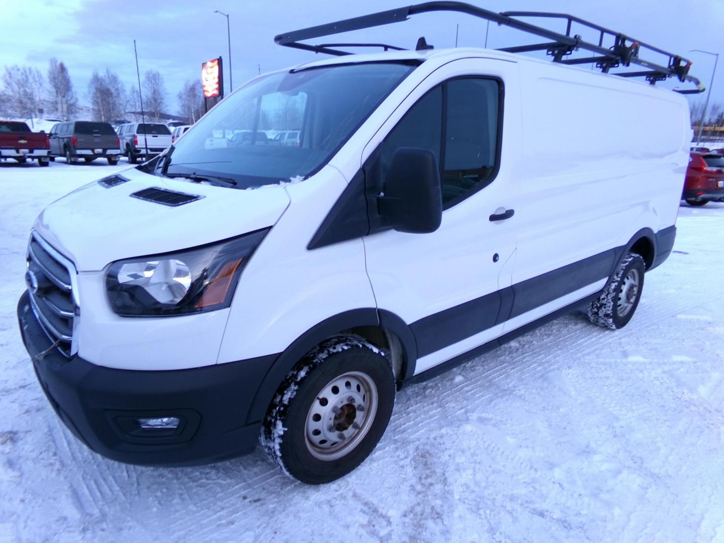 2020 White /Black Ford Transit 250 Van High Roof w/Sliding Pass. 148-in. WB (1FTBR2YGXLK) with an 3.5L V6 DOHC 24V engine, 6A transmission, located at 2630 Philips Field Rd., Fairbanks, AK, 99709, (907) 458-0593, 64.848068, -147.780609 - Photo#0