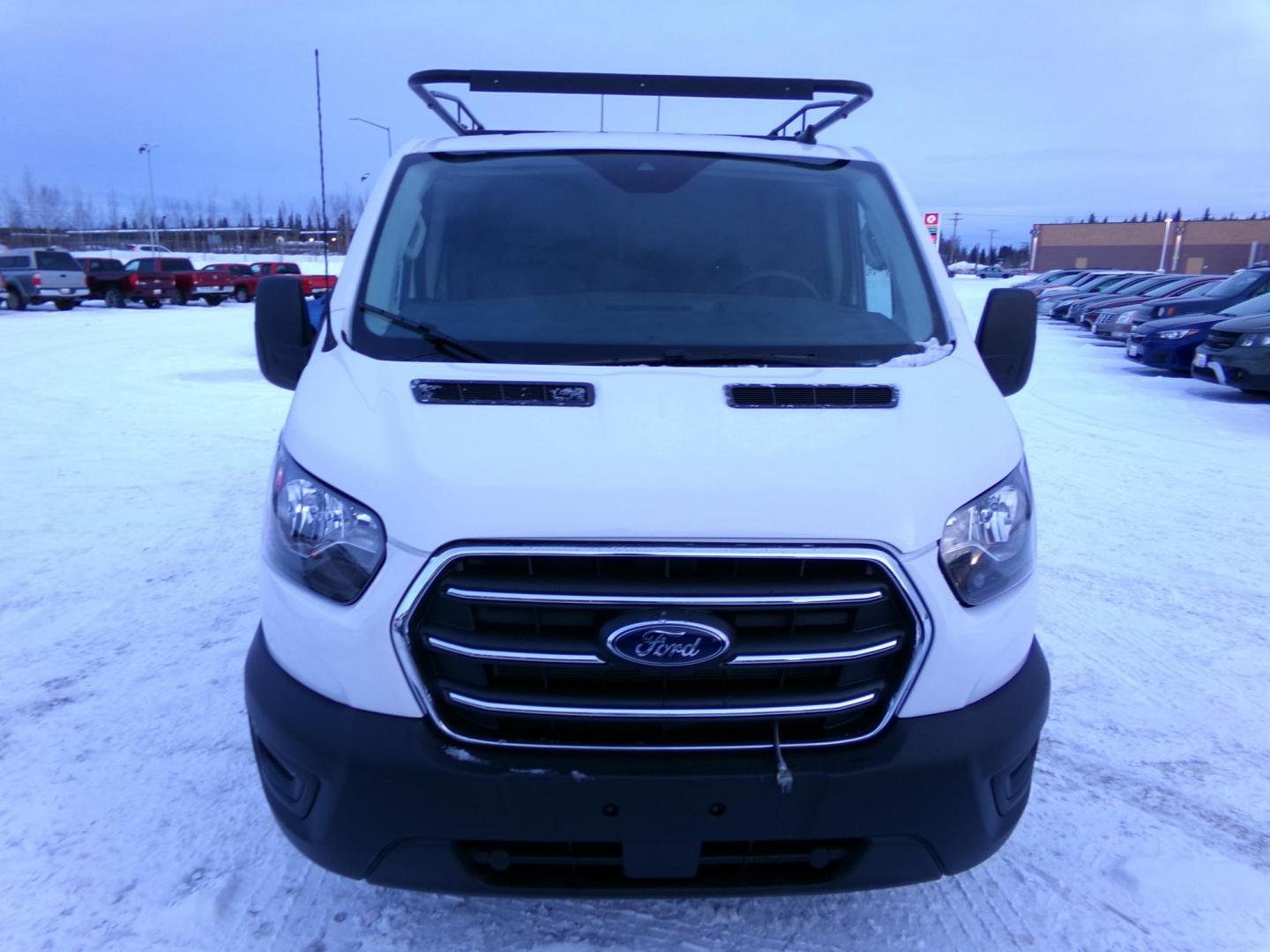 2020 White /Black Ford Transit 250 Van High Roof w/Sliding Pass. 148-in. WB (1FTBR2YGXLK) with an 3.5L V6 DOHC 24V engine, 6A transmission, located at 2630 Philips Field Rd., Fairbanks, AK, 99709, (907) 458-0593, 64.848068, -147.780609 - Photo#1